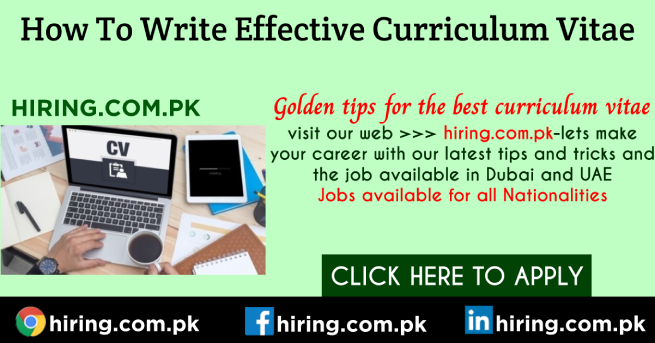 Golden Tips for the Best Curriculum Vitae