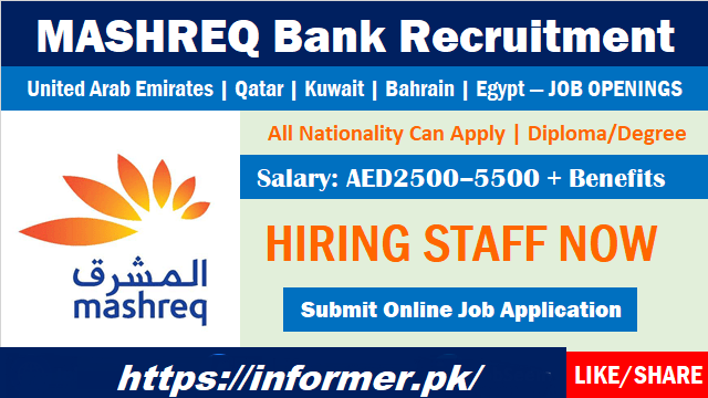 Career Opportunities in Mashreq Bank UAE