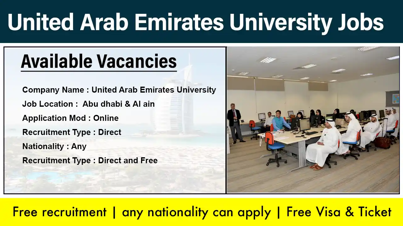 UAE University Careers 2023 | Latest Vacancies in Abu Dhabi