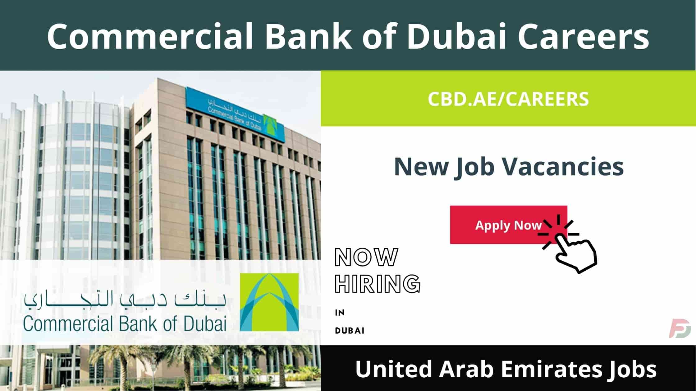 Commercial Bank of Dubai Careers | Apply Now for 2023 Openings