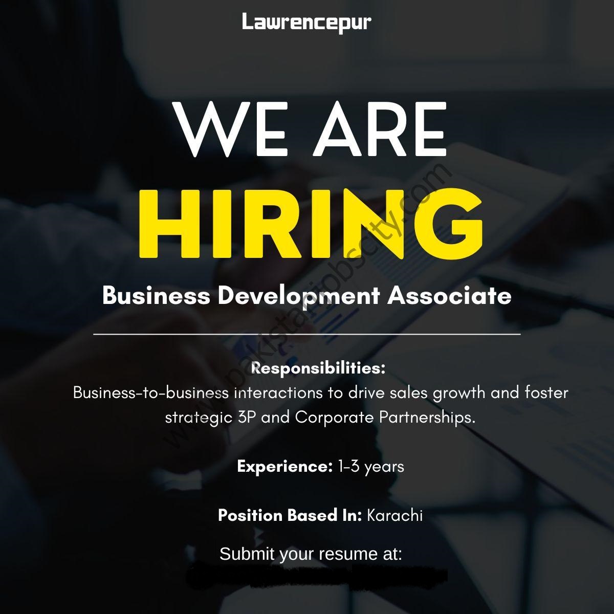 Lawrencepur Jobs 3 Dec 2023