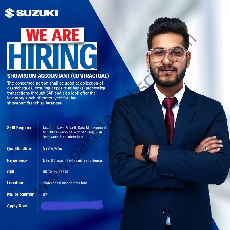 Pak Suzuki Jobs 3 Sep 2023