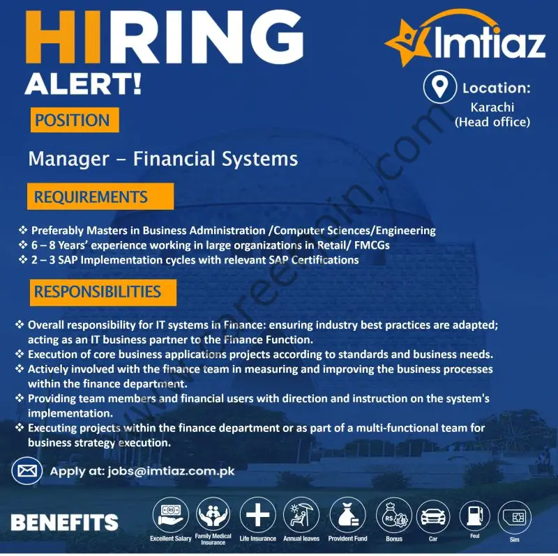 Imtiaz Super Market Jobs 11 Jan 2024 1