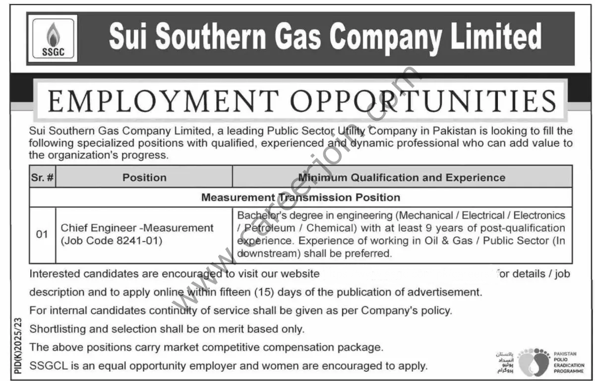 Sui Southern Gas Co Ltd SSGC Jobs 14 January 2024 Dawn 1200x770 1