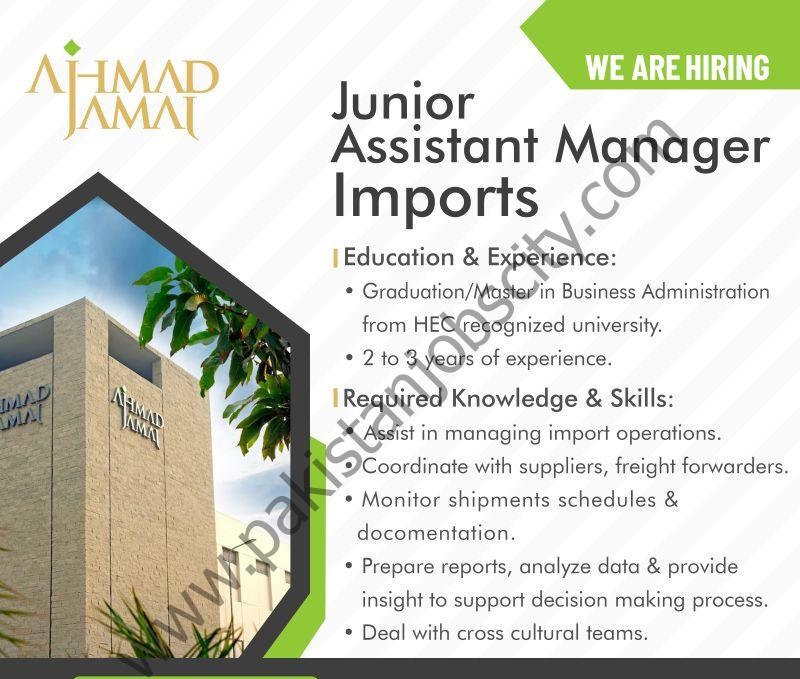 AHmad Jamal Jobs 2 March 2024